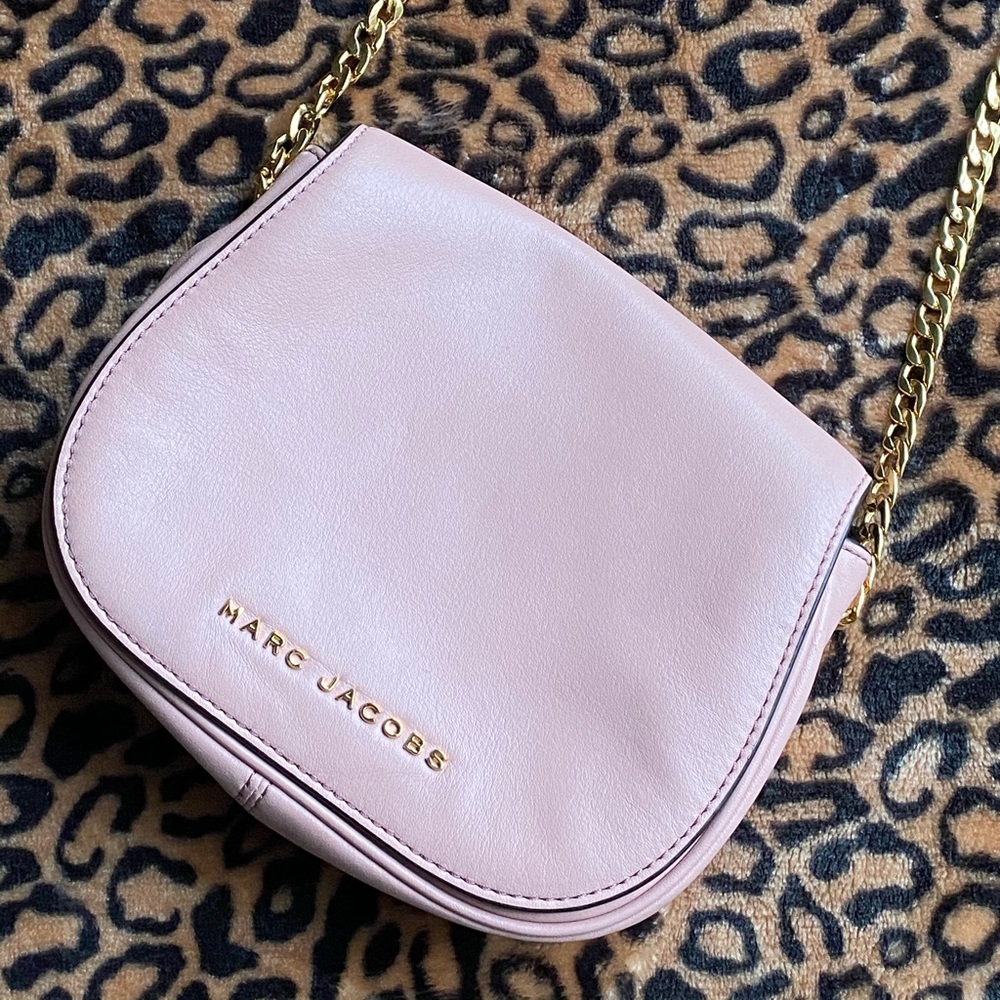 Marc Jacobs Pink Crossbody w/ Gold Chain